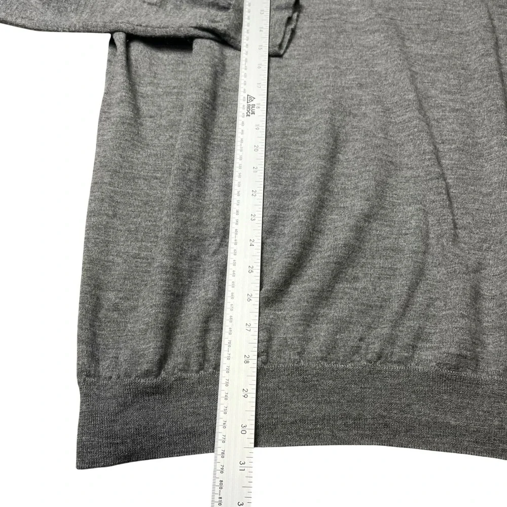 Polo Ralph Lauren Sweater Mens 2XLT Grey Washable Merino Wool Crew Neck Pony - Picture 5 of 7